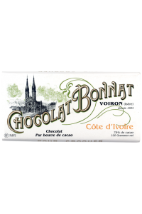 CHOCOLATERIE BONNAT-COTE D'IVOIRE-100GR
